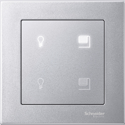 SCHNEIDER ELECTRIC - Bouton Poussoir Pro M-Plan : Gamme Merten : un style épuré et intemporel pour une touche « Design ».