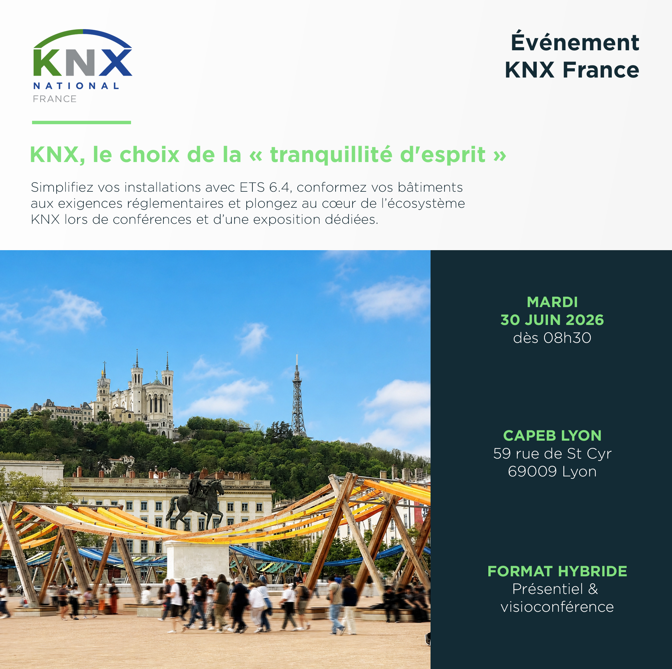 Événement KNX France : Présentation ETS 6.4, Conférences et exposition